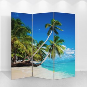Ширма "Пальмы на пляже", 160 × 150 см от Сима-ленд