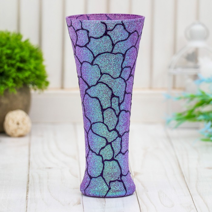 Ваза "Узорная с блёстками"