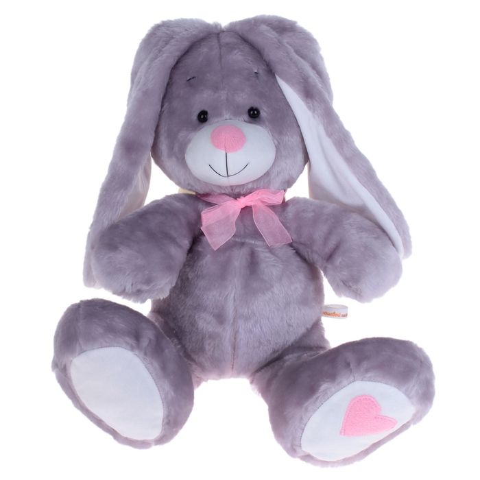 Мягкая игрушка "Кролик", 55 см, цвет серый