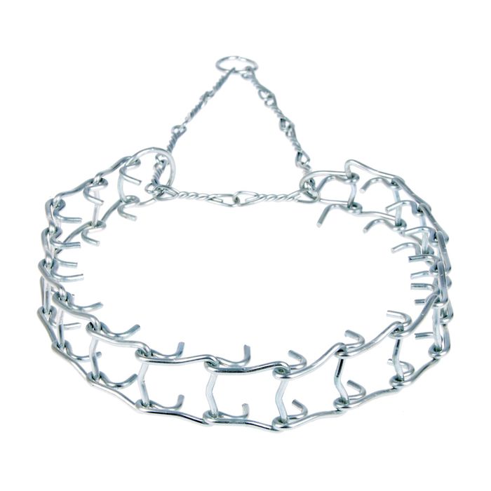 Ошейник строгий проволочный «Зооник», витая цепь, 3 см, обхват шеи 23-30 см