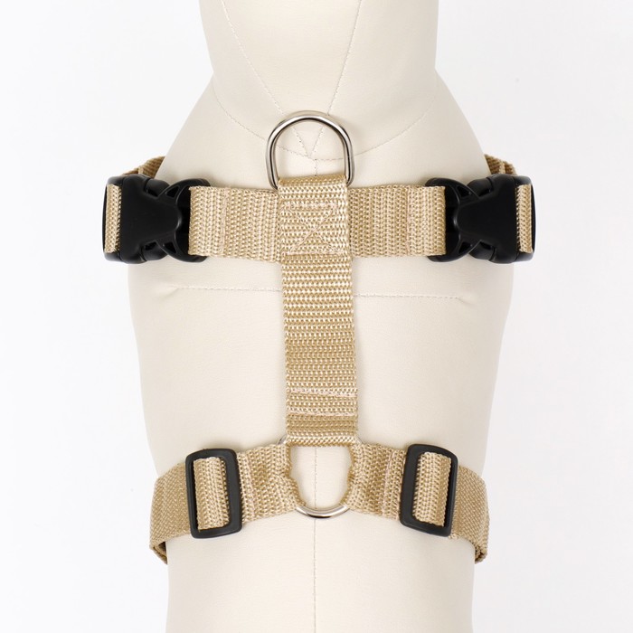 Шлейка малая сложная «Зооник», обхват шеи 40-66 см, обхват груди 46-61 см, 2,5 см