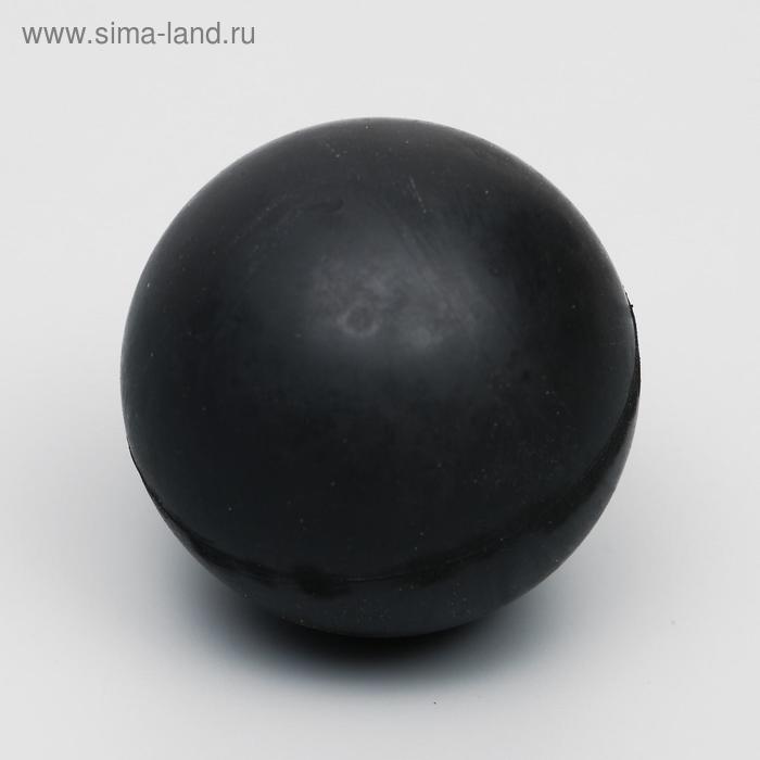 фото Игрушка "цельнорезиновый мяч", 6,5 см, черный зооник