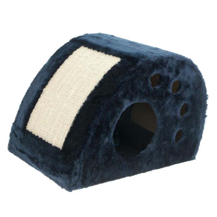 Дом для кошек "Ракушка" Зооник, 37 х 47 х 33 см микс цветов