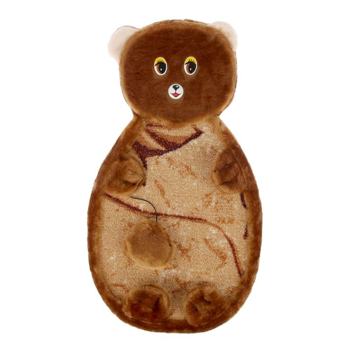 Когтеточка подвесная "Мишутка" Зооник, 53 х 29 х 30 см, ковролин