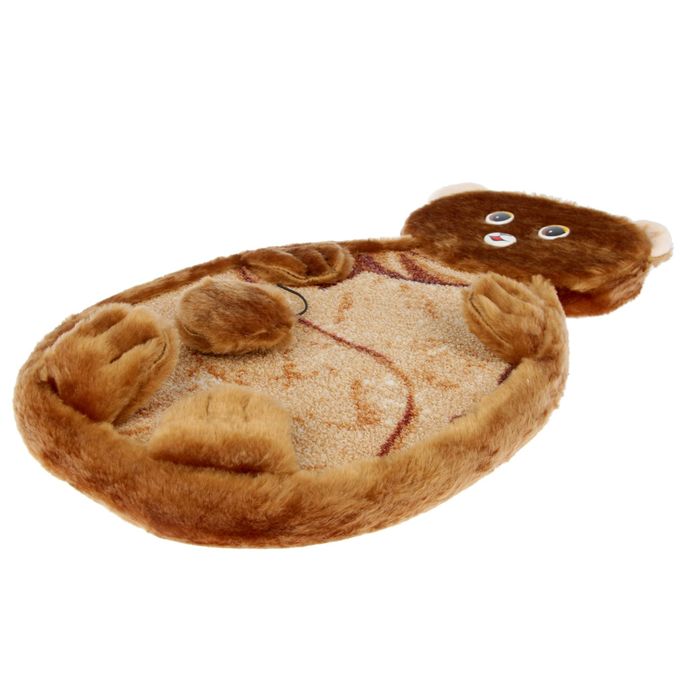 Когтеточка подвесная "Мишутка" Зооник, 53 х 29 х 30 см, ковролин