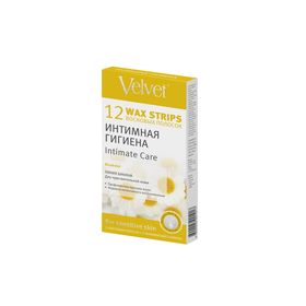 

Восковые полоски Velvet, интимная гигиена, для деликатных зон 12шт