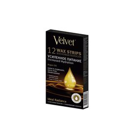 

Восковые полоски Velvet Усиленное Питание для тела Argan oil (12шт) 0997