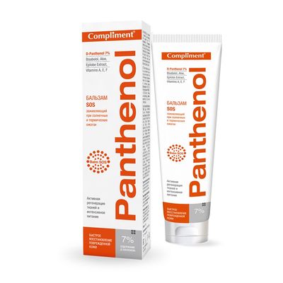 Бальзам SOS Compliment Panthenol «Заживляющий», при солнечных и термических ожогах, 75 мл - Фото 1