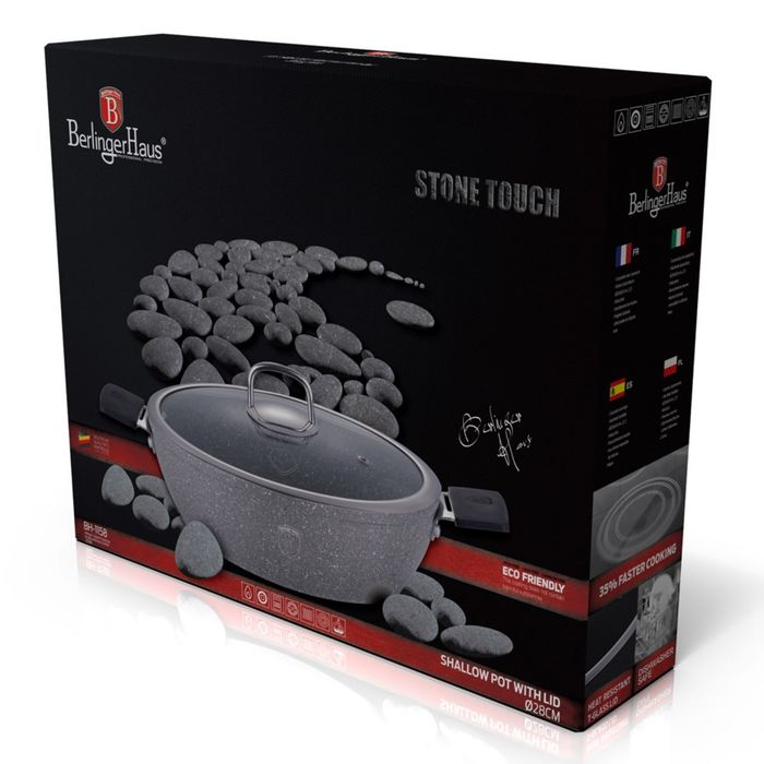 Сотейник с крышкой Grey Stone Touch Line, 32 см