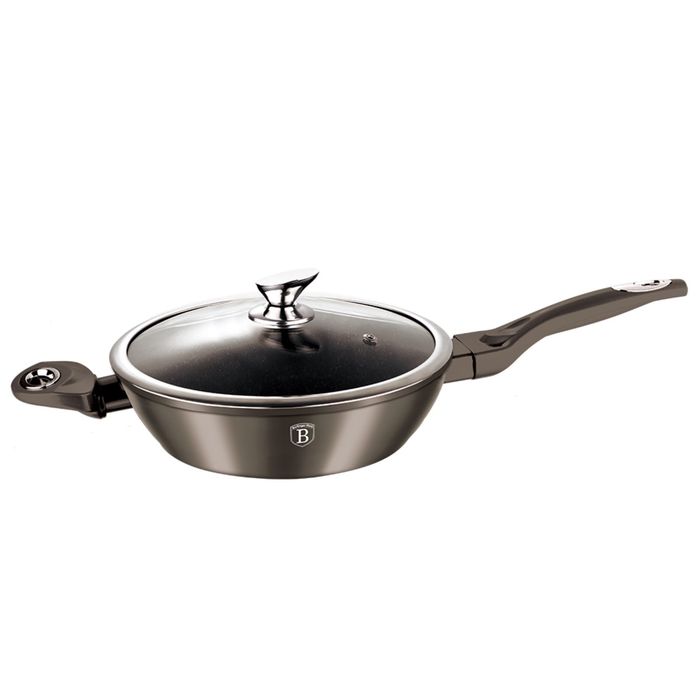 Сковорода с крышкой и 2 ручками Carbon Metallic Line, 28 см