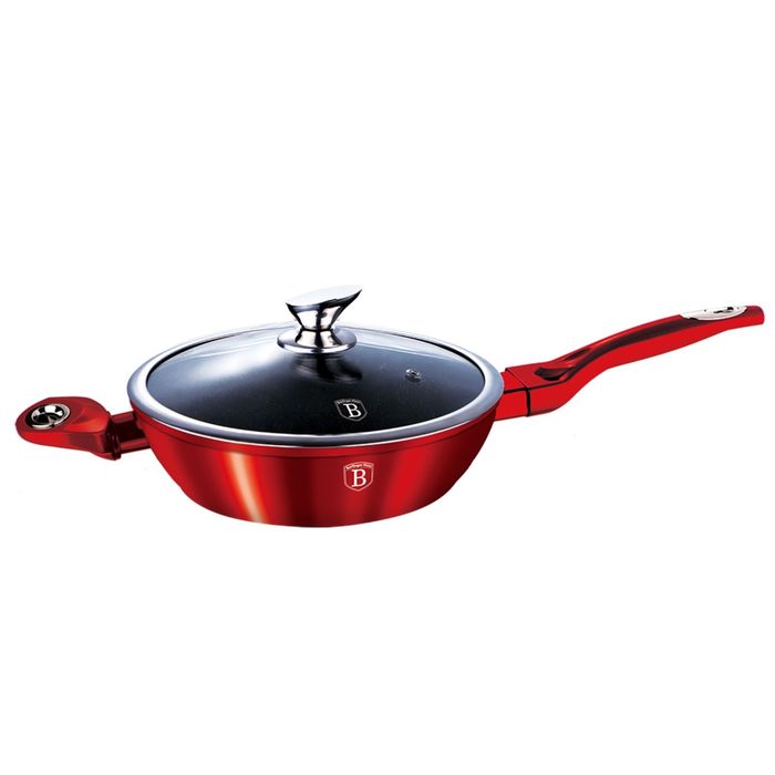 Сковорода с крышкой Burgundy Metallic Line, 24 см