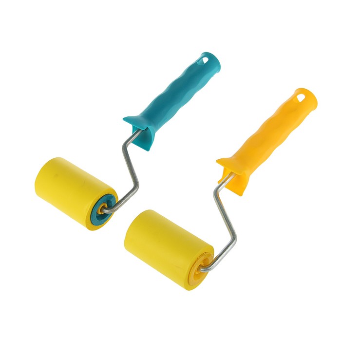 Валик прижимной "АКОР" Эксперт, резина, 80 мм, ручка d=6 мм, D=40 мм, покрытие 8 мм