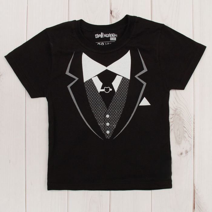 Футболка детская Collorista "Костюм с галстуком" рост 86-92 см (28), 1-2 года