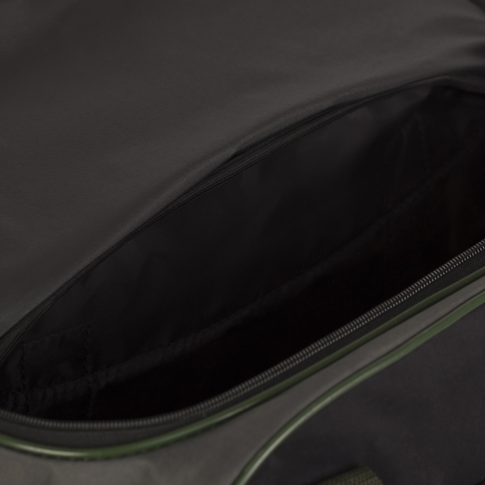 Сумка спортивная на молнии, 3 отдела, наружный карман, цвет чёрный хаки