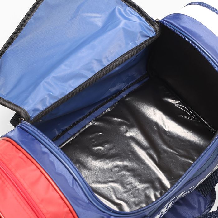 Сумка спортивная на молнии, 3 отдела, наружный карман, цвет синий