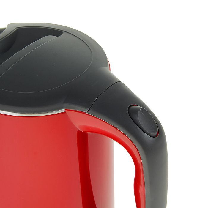 Чайник электрический Galaxy GL 0301, 2000 Вт, 1.5 л, автоотключение, красный