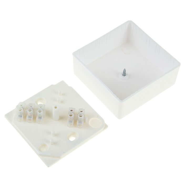 Коробка распределительная HEGEL КРК2702, 75x75x30 мм, IPX4, для открытой установки