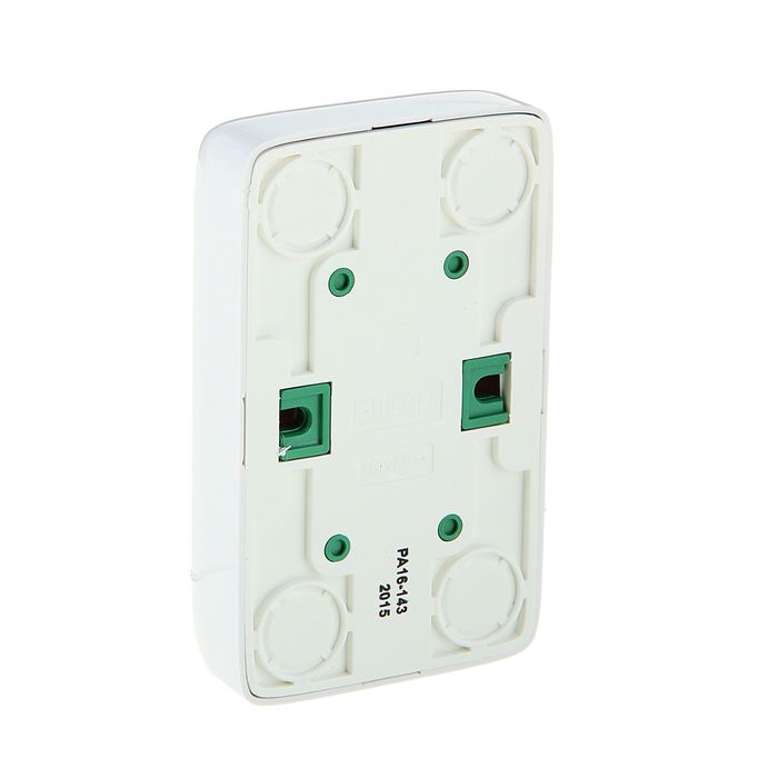 Розетка HEGEL РА16-143, 16 А, двухместная, без з/к, с изол. пластиной, цвет белый