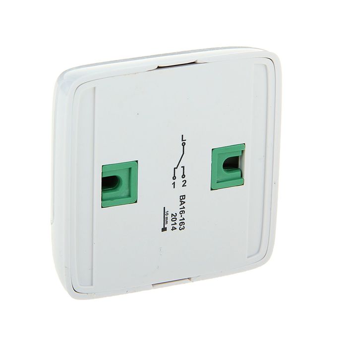 Переключатель HEGEL ВА16-163, 16 А, 1 клавиша, наружный с изолирующей пластиной, белый