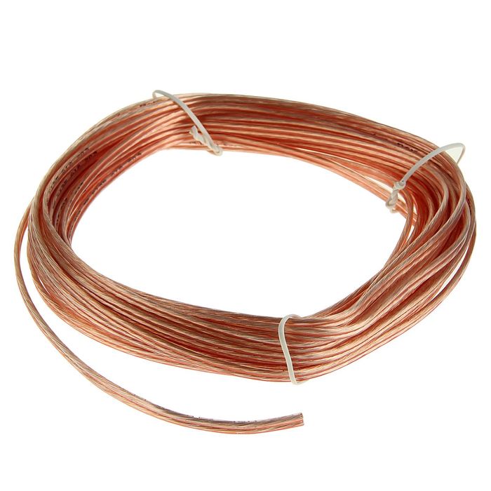 Акустический кабель Cablexpert CC-TC2x0,75-10M, прозрачный, 10 м, бухта