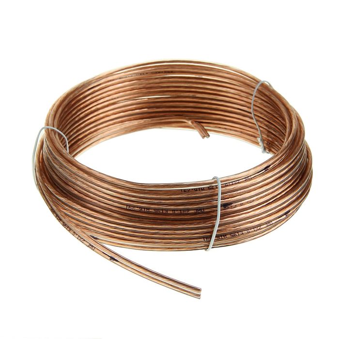 Акустический кабель Cablexpert CC-TC2x1,0-10M, прозрачный, 10 м, бухта