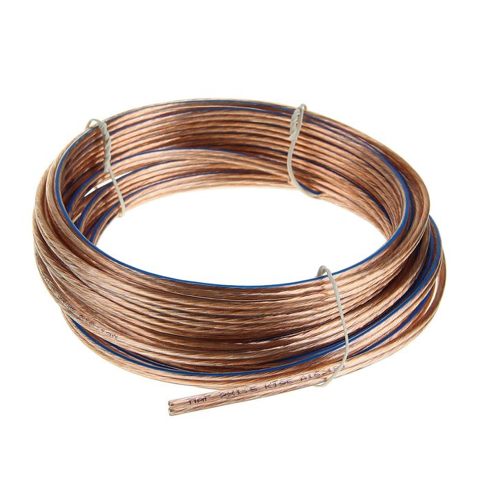 Акустический кабель Cablexpert CC-TC2x1,5-10M, прозрачный, 10 м, бухта