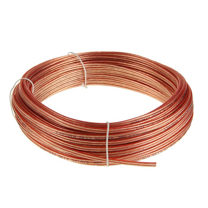 Акустический кабель Cablexpert CC-TC2x0,75-30M, прозрачный, 30 м, бухта