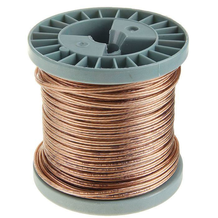 Акустический кабель Cablexpert CC-TC2x1,0-50M, прозрачный, 50 м, на катушке