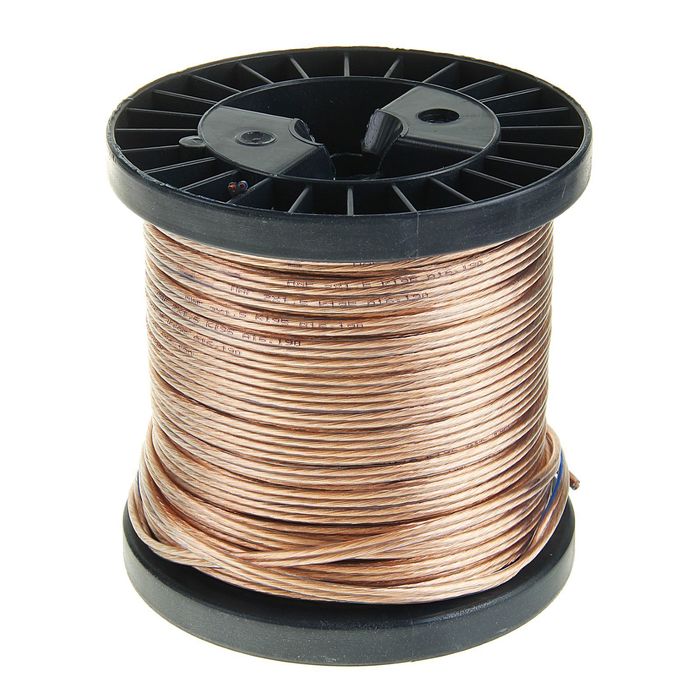 Акустический кабель Cablexpert CC-TC2x1,5-50M, прозрачный, 50 м, на катушке