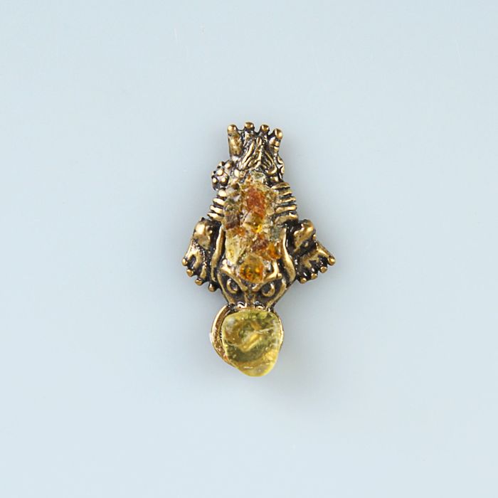 Сувенир "Лягушонок кошельковый №1" галька