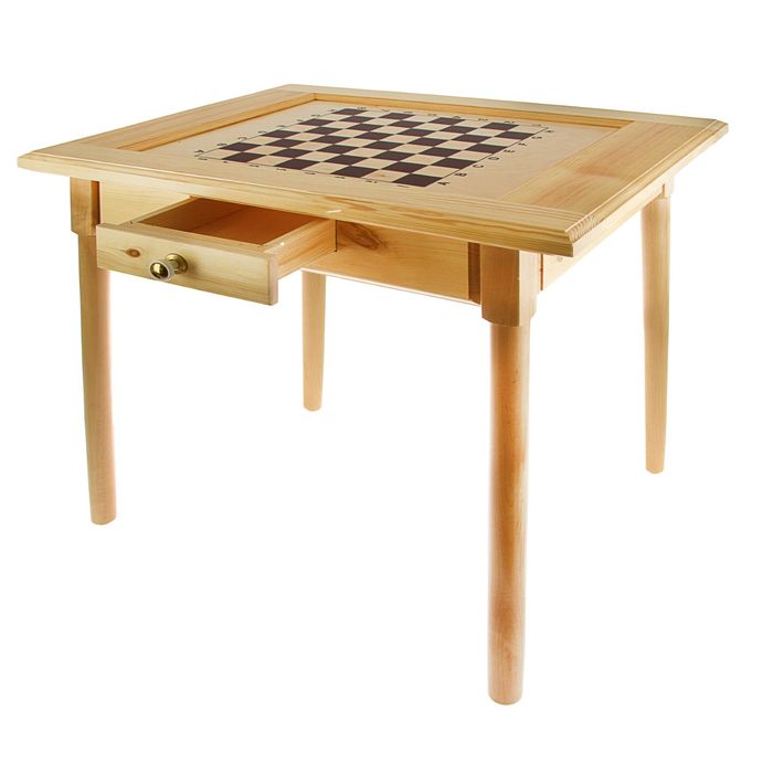 Шахматный стол с ящиком (80х60х72 см, игровое поле 36х36 см), без фигур