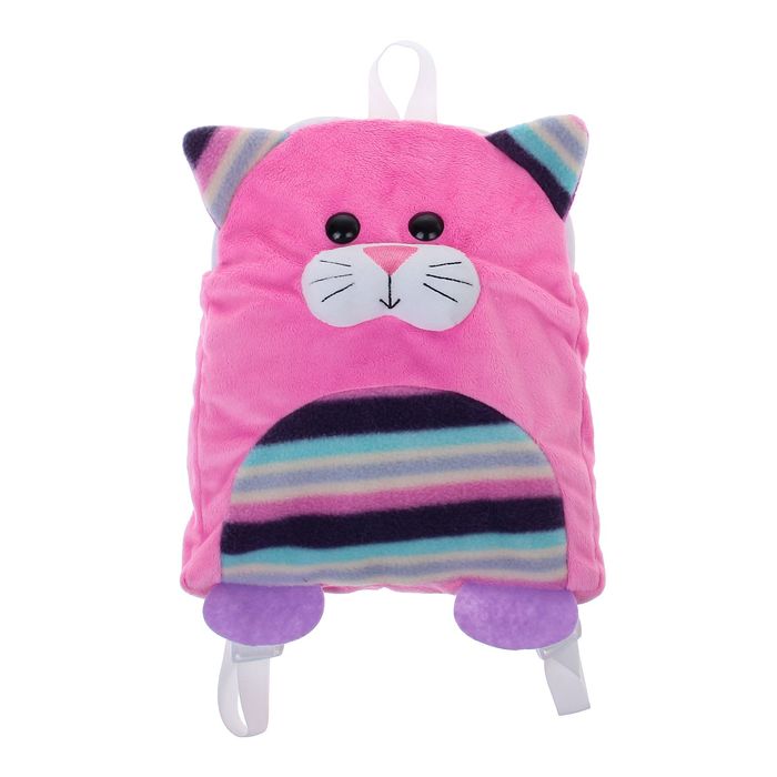 Мягкая игрушка-рюкзак детская "Котёнок"