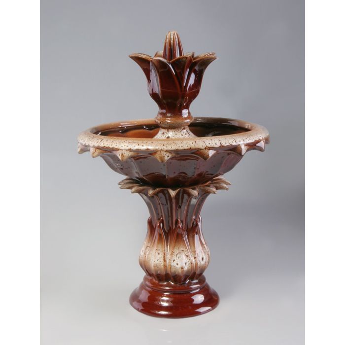 Фонтан "Лотос" красный 37*37*55 см