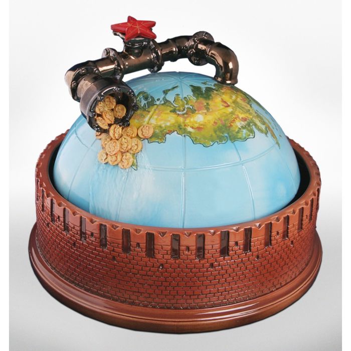 Фонтан "Нефтяная труба" 38*38*30 см