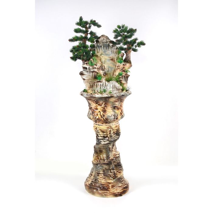 Фонтан напольный "Престиж" камень с туманом и разноц.подсветкой 54*42*145 см