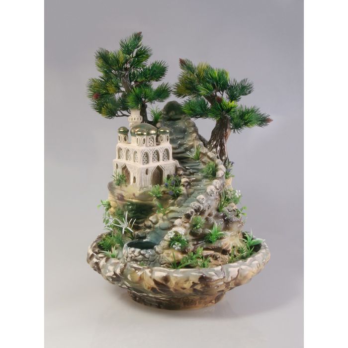 Фонтан "Восточные мотивы" с белой подсветкой 44*44*55 см