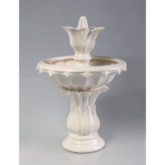 Фонтан "Лотос" белый 37*37*55 см