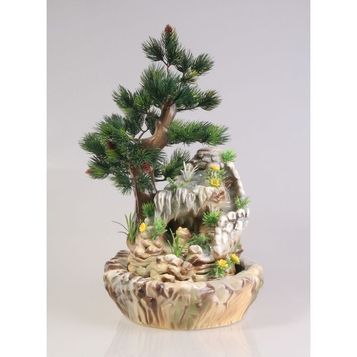 Фонтан "Пещера" с туманом и разноц.подсветкой 26*26*40 см