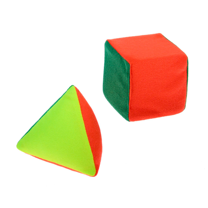 Набор "Кубик и пирамидка" мягконабивная