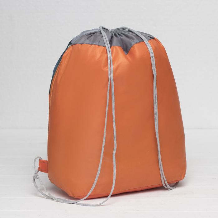 Мешок для обуви на шнурке "Краски", 1 отдел, цвет оранжевый/красный