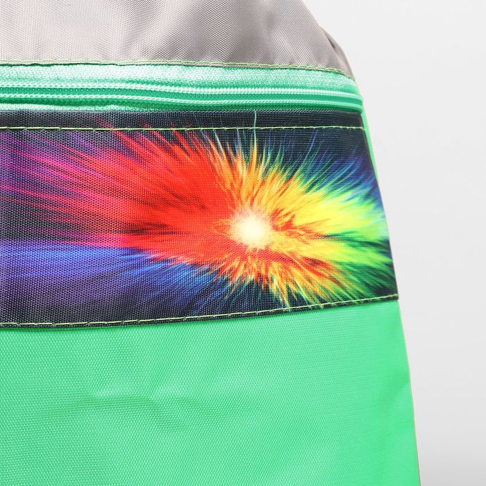 Мешок для обуви на шнурке "Вспышка", 1 отдел, цвет МИКС