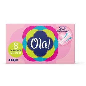 

Тампоны Ola! Tampons Super, шелковистая поверхность, 8 шт.