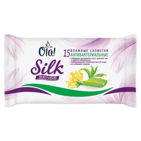 Ola! Silk Sense Влажные салфетки антибактериальные 15 шт