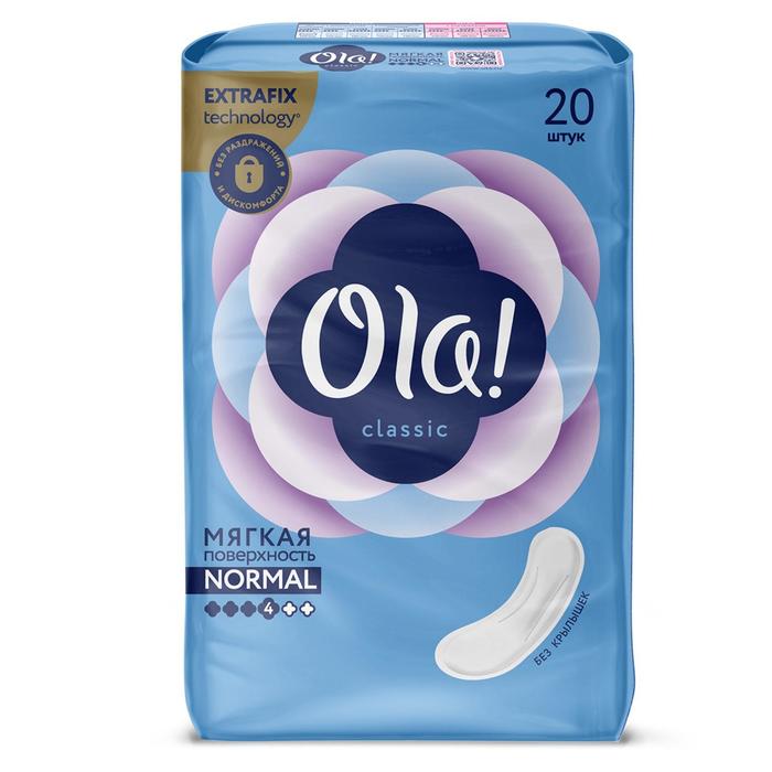 Прокладки Ola Wings Classic Normal без крылышек 20 шт 63₽