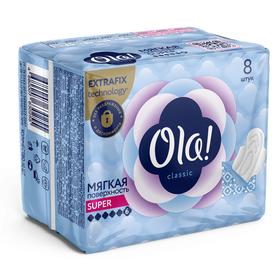

Прокладки Ola! Wings Classic Singles Super, 8 шт.