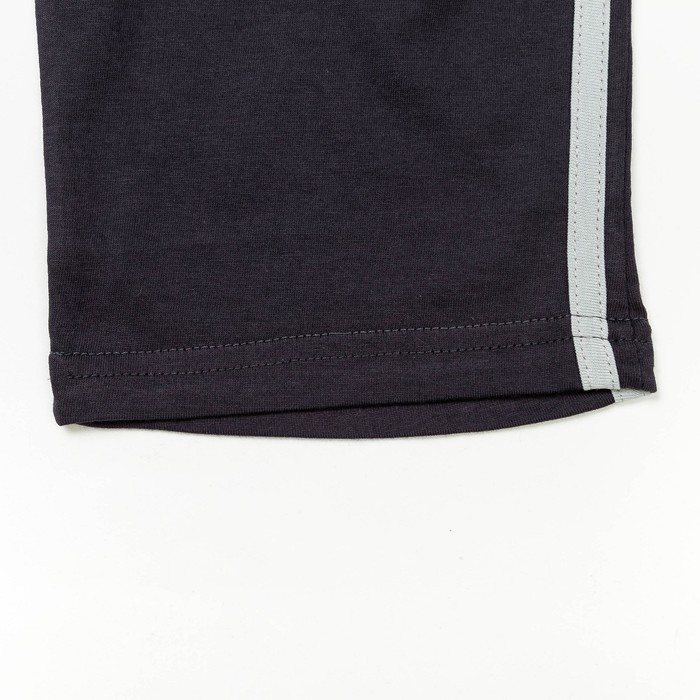 Пижама для мальчика, рост 128 см, цвет серый М303