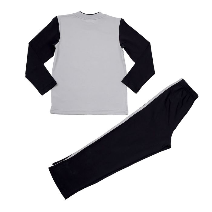 Пижама для мальчика, рост 128 см, цвет серый М303