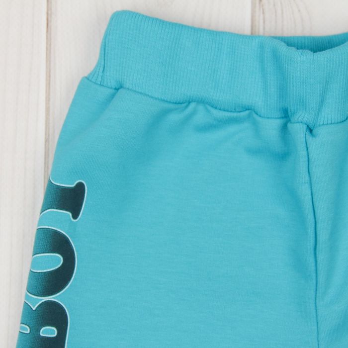 Брюки для мальчика, рост 80 см, цвет бирюзовый Н543_М