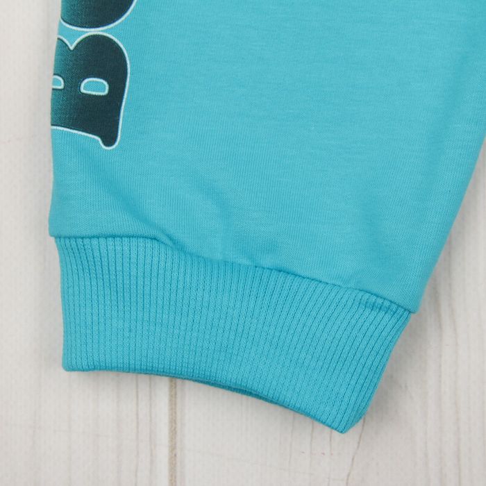 Брюки для мальчика, рост 80 см, цвет бирюзовый Н543_М