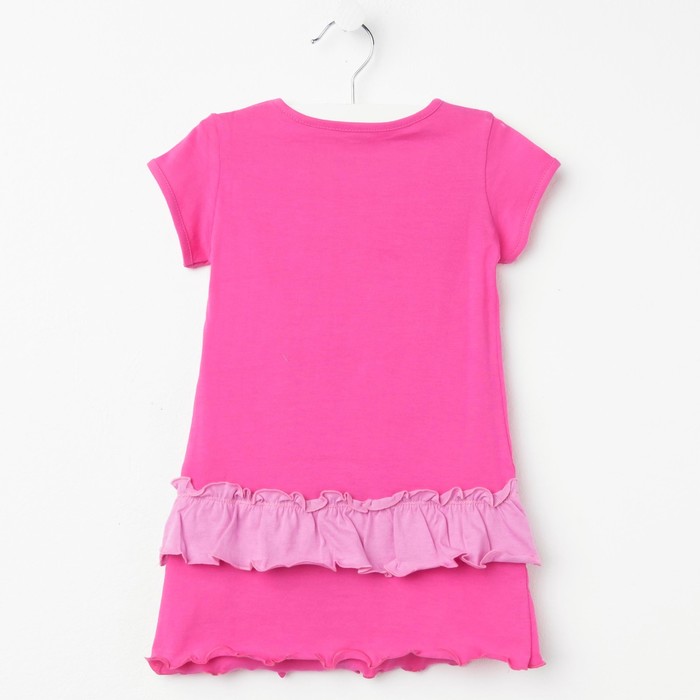 Платье для девочки, рост 104 см, цвет фуксия/розовый Л606